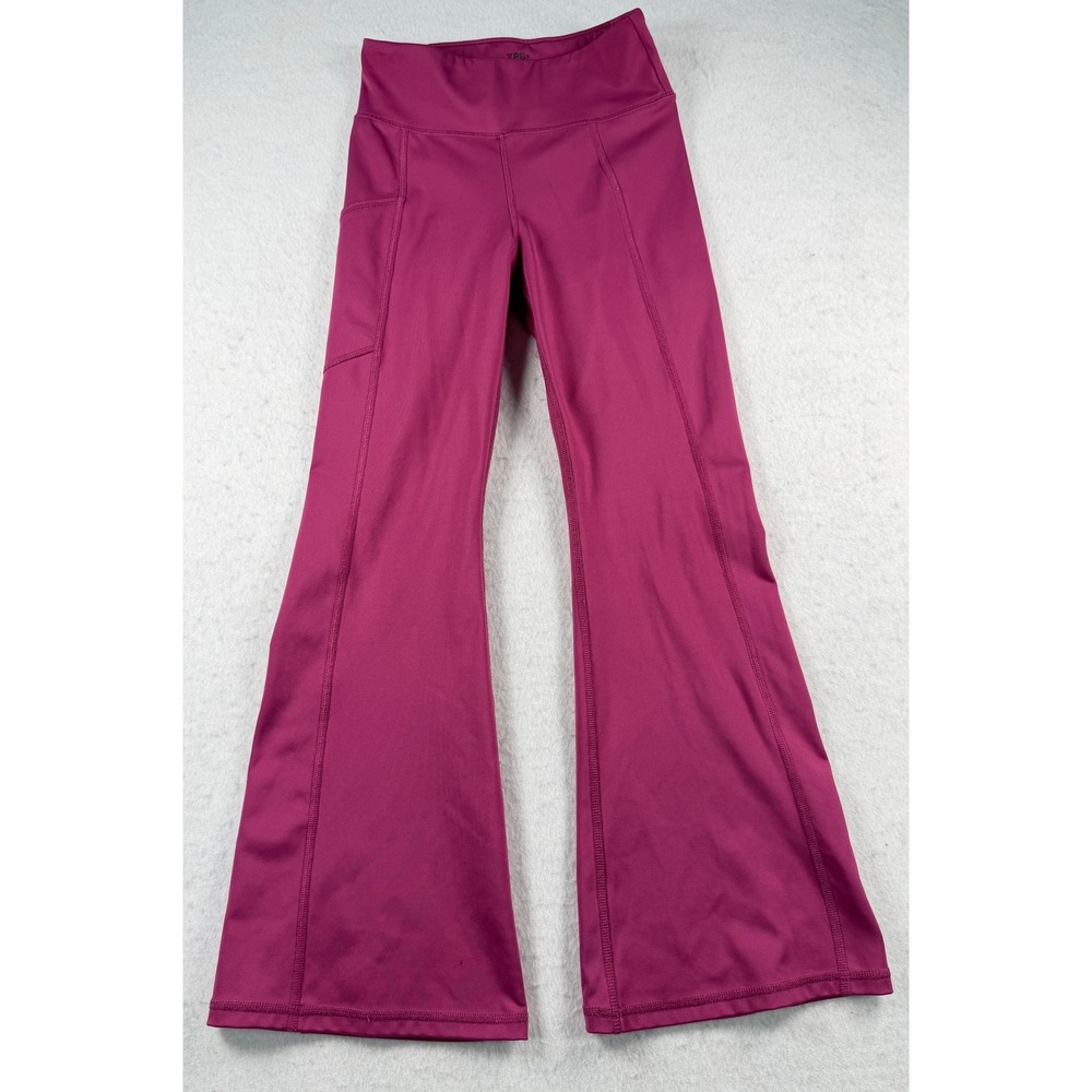 Abercrombie Kids YPB Girls Flare Leggings Magenta Haze Size 9/10 Activewear